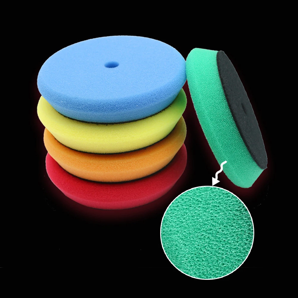 

150mm Polishing sponge 3inch 5Pcs Car Car Care Foam Pad Polishing Supplies