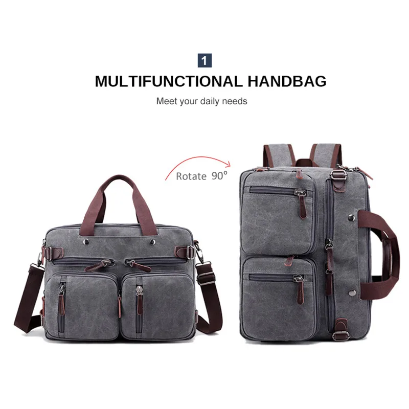 Мужская Холщовая Сумка Большой Вместительный портфель для путешествий сумка
