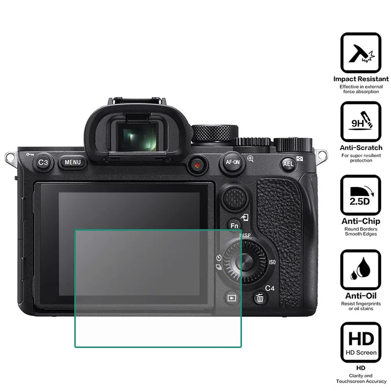 

Защитное покрытие из закаленного стекла для камеры Sony Alpha 7 IV/ILCE-7M4/A7M4 A7IV/A7 Mark IV, Защитная пленка для ЖК-дисплея