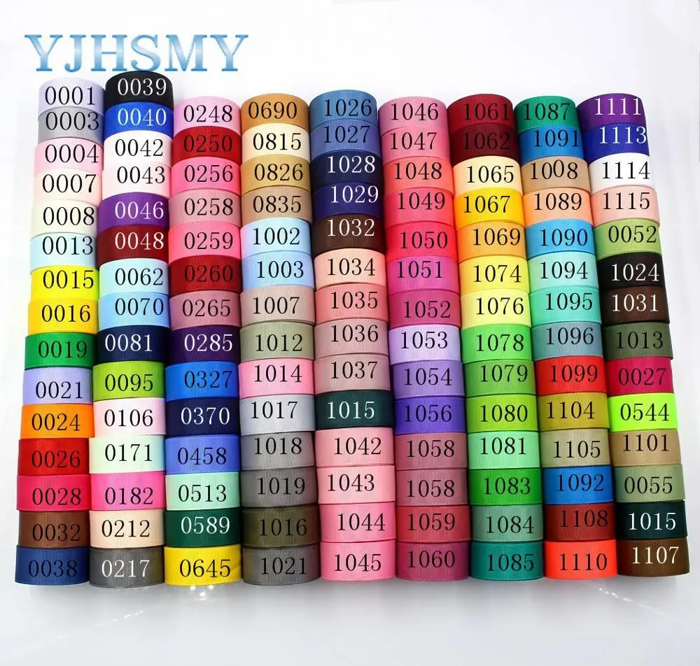 YJHSMY J-181014-4 25 мм 10 ярдов одноцветные ленты с принтом ручной работы аксессуары для