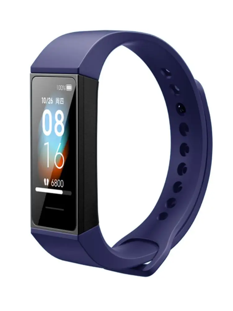 Ремешок силиконовый для Redmi Band сменный красный спортивный браслет Mi мягкий