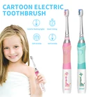 Детская электрическая зубная щетка SEAGO Sonic ДЛЯ От 3 до 12 лет, умный таймер, сменная щетка с аккумулятором и светодиодной подсветкой
