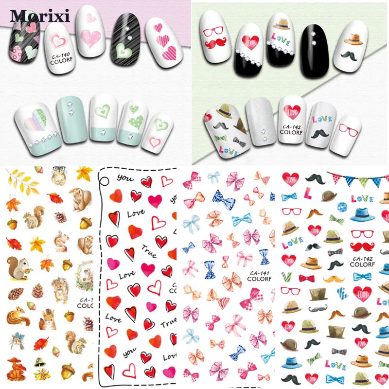 1 шт. наклейка для ногтей с изображением животных|Стикеры и наклейки| |