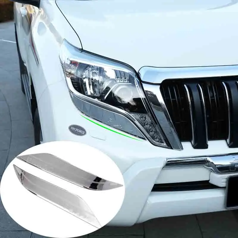 Для Toyota Land Cruiser Prado FJ150 2014 2017 ABS хромированные передние накладки на заднюю панель
