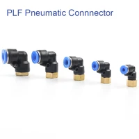 1 pcs plf pneumatic air quick connector fitting elbow 4mm 12mm hose fittings m5 internal thread pipe push in connectors