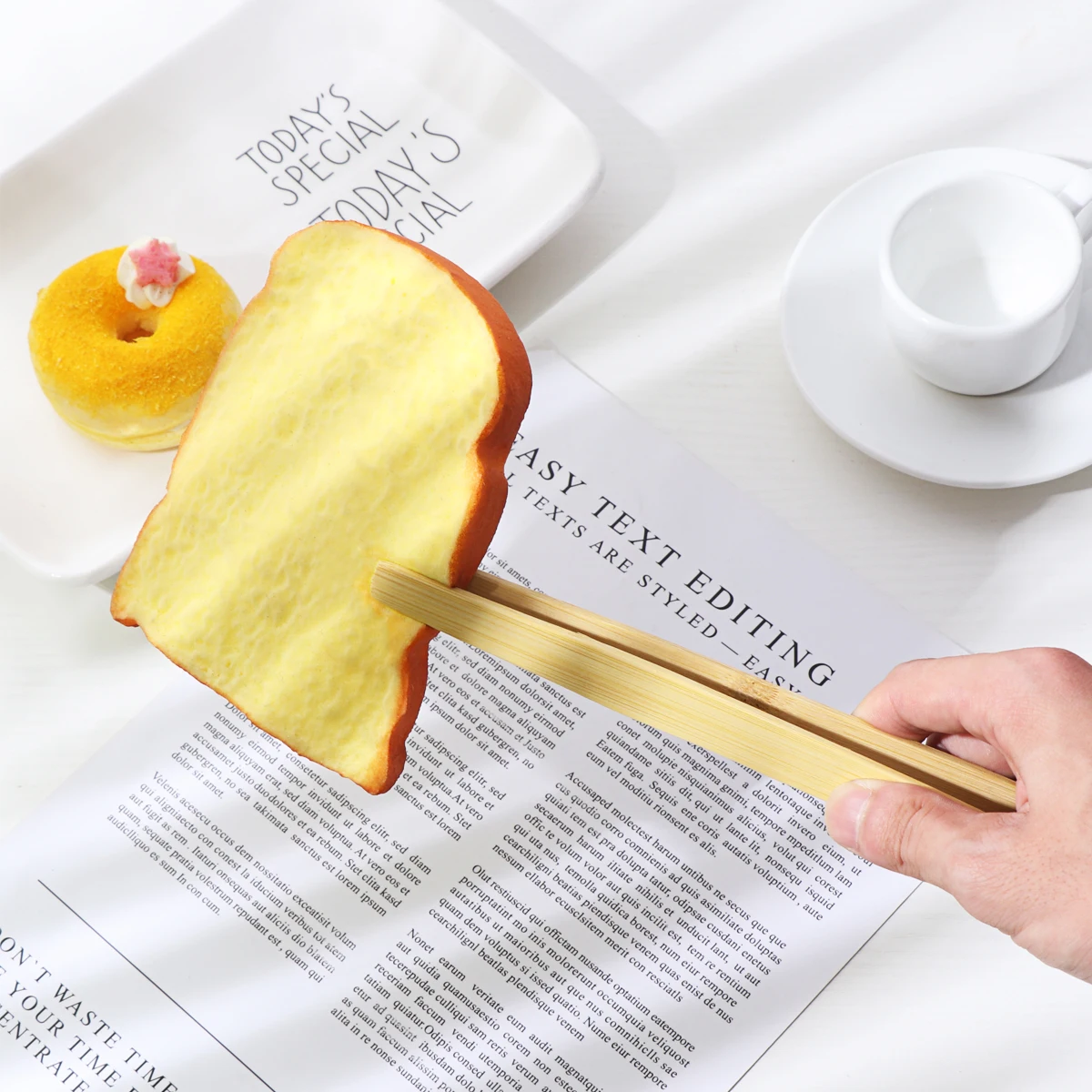 ROSENIC бамбуковый тостер кухонные щипцы длинный легкий захват Сервировочные для