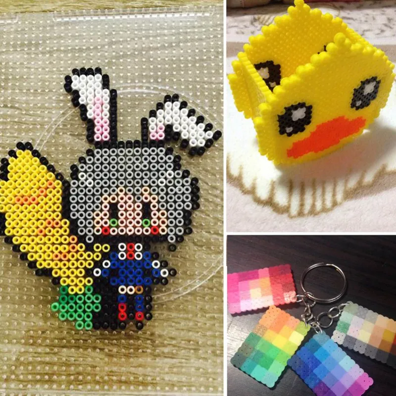 Давайте сделаем Хама бусины 5000 Perler бусины 5 мм 24 разные цвета коробка набор Дети Diy игрушки предохранитель бисер размер в размер Pegboard листы гладильная бумага