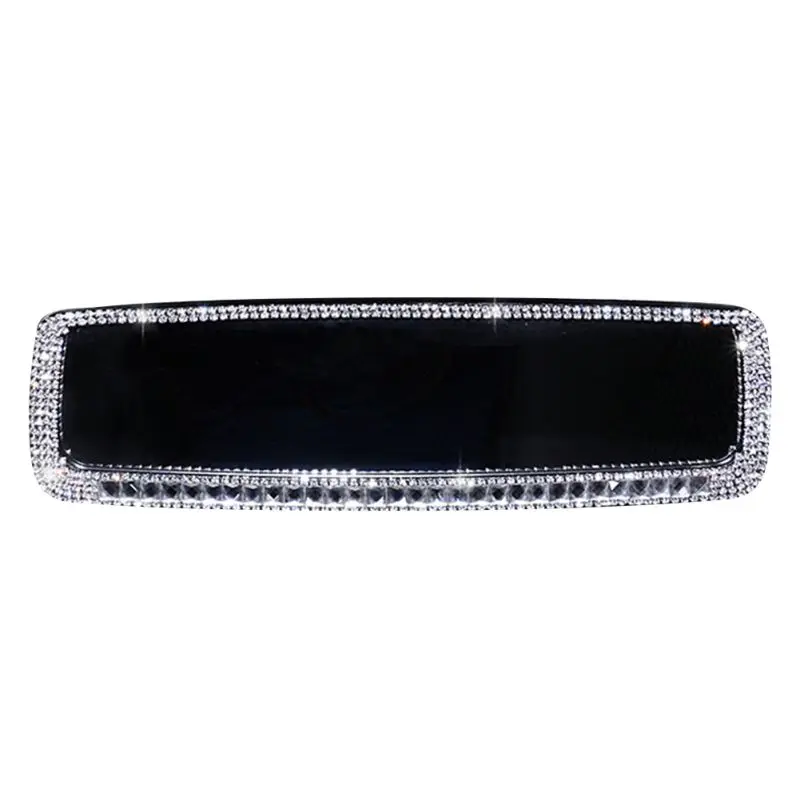 

Car Diamond Lip Rearview Mirror Decoration Powerful Car Interior Mirror Plane Mirror Coach Indoor Auxiliary Mirror Modification