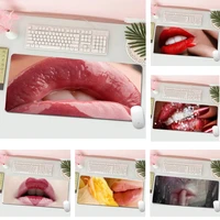 lips office mice gamer soft mouse pad l large gamer keyboard pc desk mat computer tablet gaming mouse pad