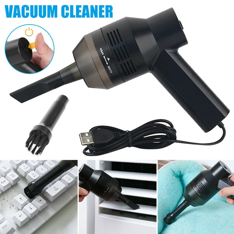 

Multi-purpose USB Black Mini Vacuum Cleaner Portable Car Handheld Air Duster For Home&Car Mini Wireless Strong Cyclone Suction