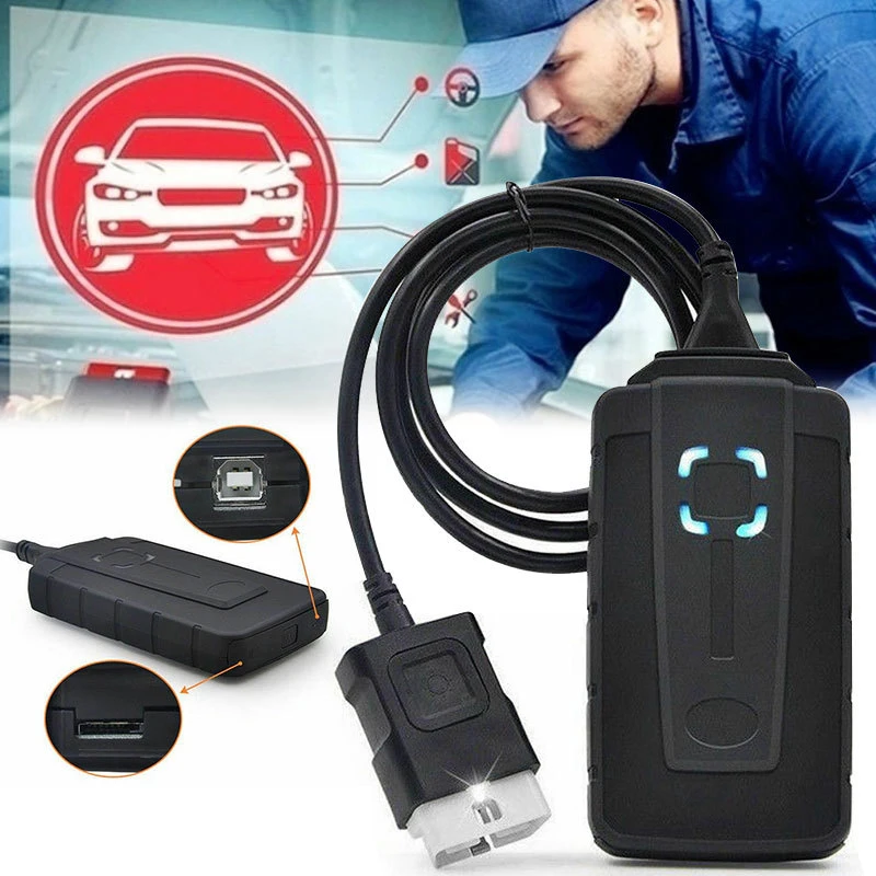 Диагностический сканер delicht obd2 v5.008 R2 WOW 2020 Bluetooth v5.00.12 TCS pro plus инструменты VD DS150E
