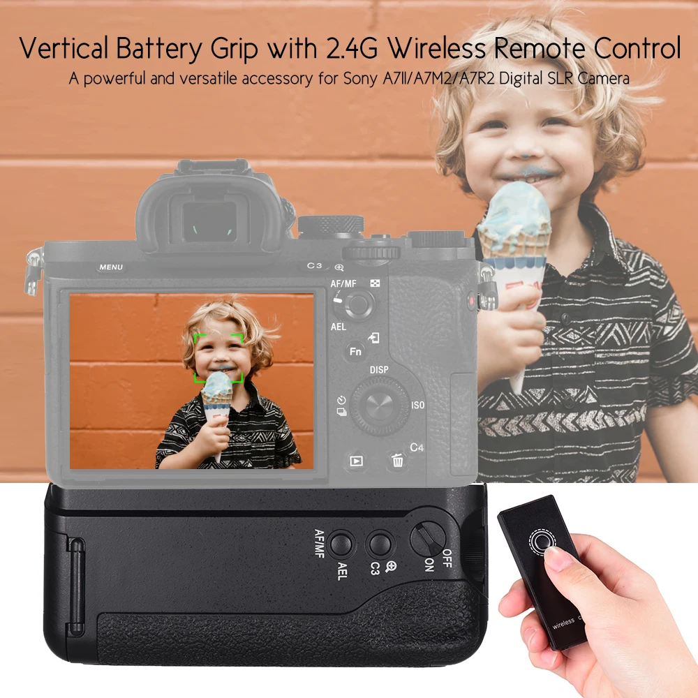 Беспроводная Вертикальная ручка для Фотоаппарата Sony A7II/A7M2/A7R2 2 4G | Электроника