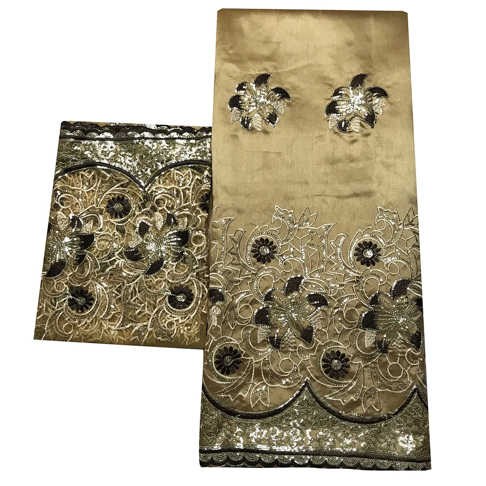 Комплект для рукоделия кружевная ткань в африканском стиле с блестками шелковая