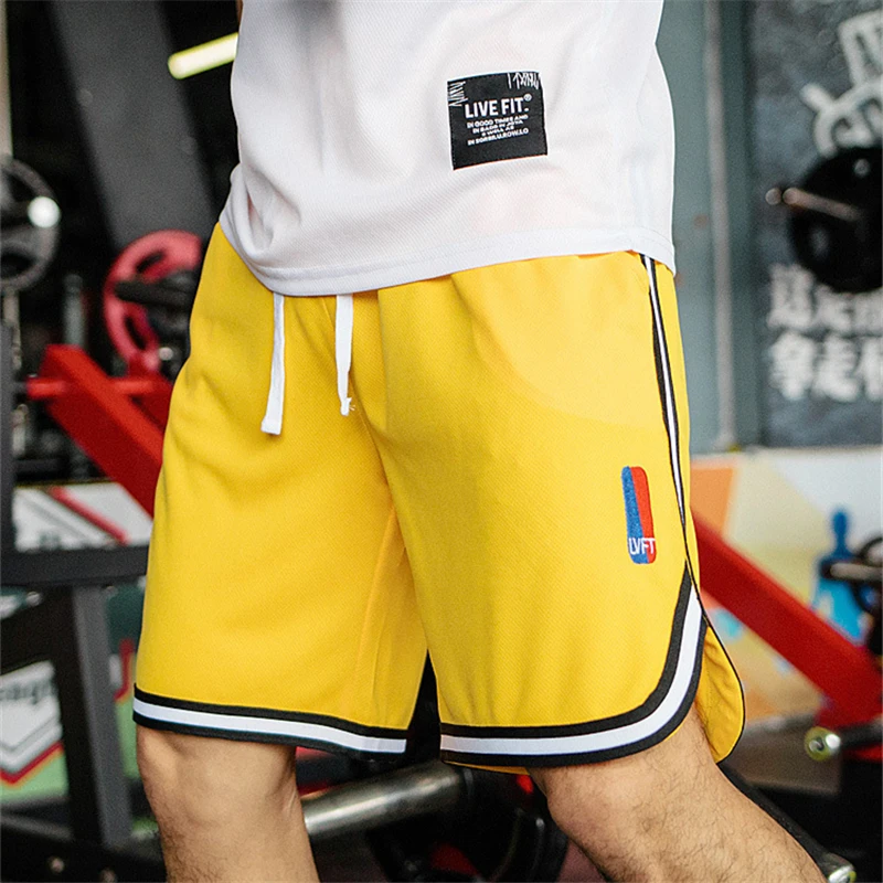 Новинка лета 2020 шорты для фитнеса и бега мужские спортивные сетчатые