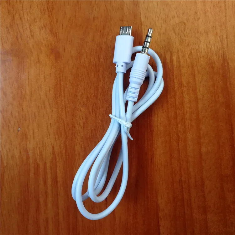 50 шт./лот 3 5 мм штекер к Micro USB аудио AUX адаптер кабель 80 см|Кабели USB| |