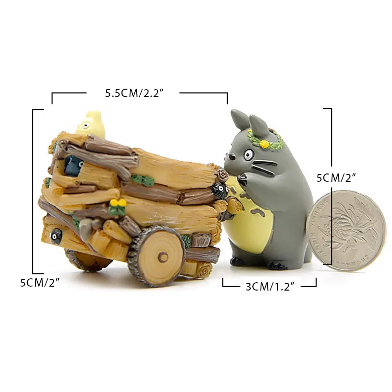 Strongwell тележка цветочный горшок Тоторо художественные изделия из смолы контейнер
