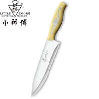 little cook kitchen chef knife swedish stainless steel chinese meat cleave fixed blade sharp vegetable cutter cooking tools