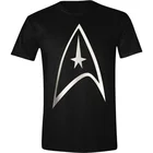 Черная Мужская футболка Star Trek Insignia USS Enterprise