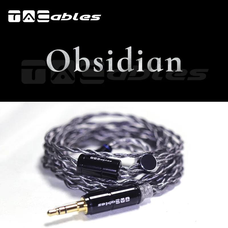 Tacable Obsidian Black Litz 5N Occ &amp посеребренный 4 2 5 0 78 MMCX обновленный кабель для наушников Diy