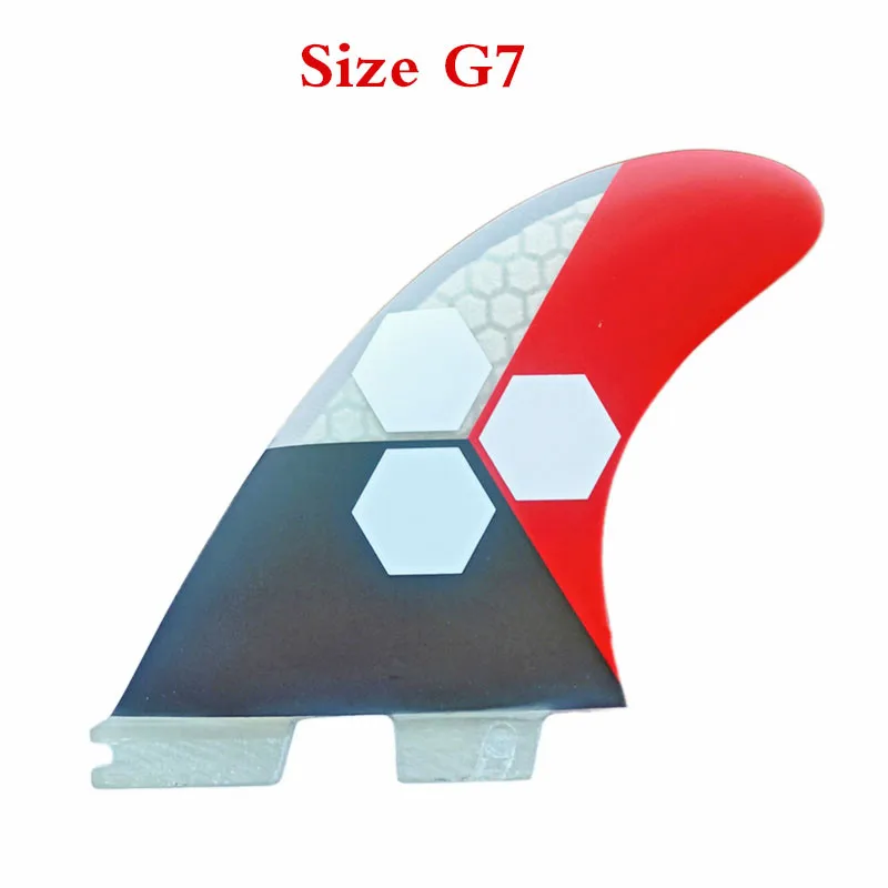 Новые ласты для серфинга 3 шт. набор FCS II G3 G5 G7 стекловолокно соты с углеродом S-M-L Размер FCS 2 плавники Горячая плавник для серфинга Tri Fin
