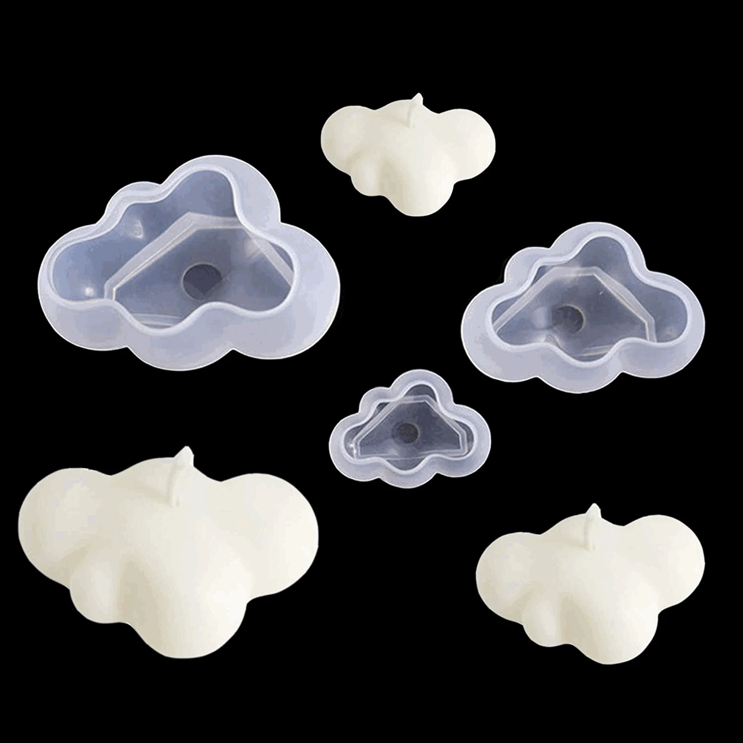 DIY кристальная эпоксидная смола 3 вида зеркала большая средняя и маленькая