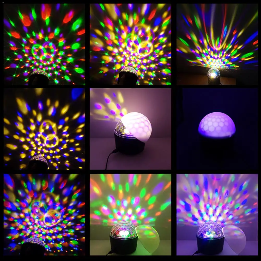 Диско Шар светильник для сцены Ночной звуковая активация пульт дистанционного