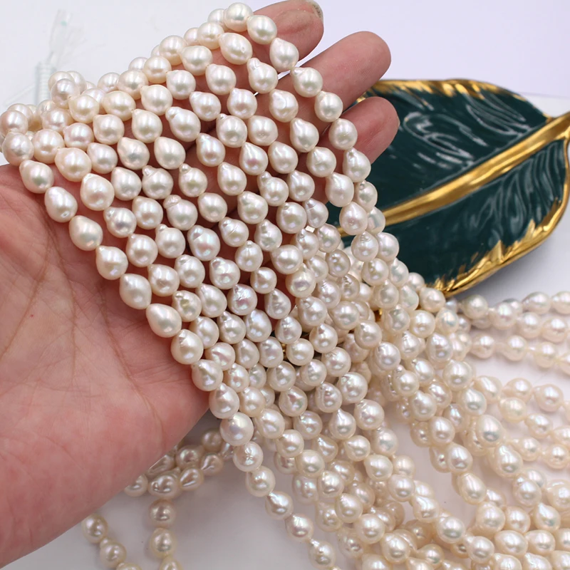 Бусины Из Натурального пресноводного жемчуга в форме барокко около 7-8 мм |