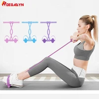 roegadyn fitness gym high strength expander tpr pedal exerciser elastic up pull rope yoga pilates resistance bands workout bands