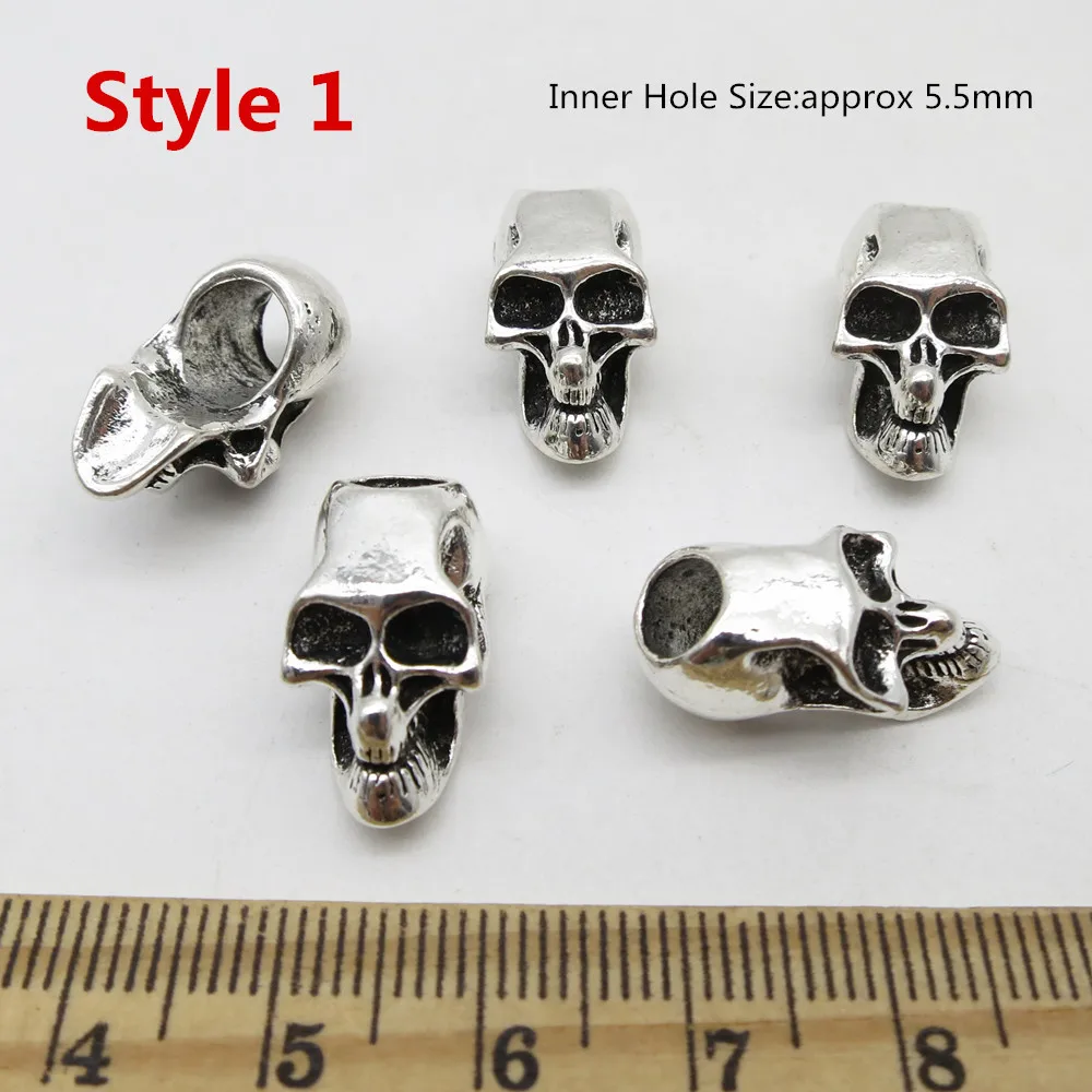 Трубчатые кольца для мужчин и женщин с черепами 5 шт.|dreadlock beads|dreadlock bead clipbeads dreadlock |