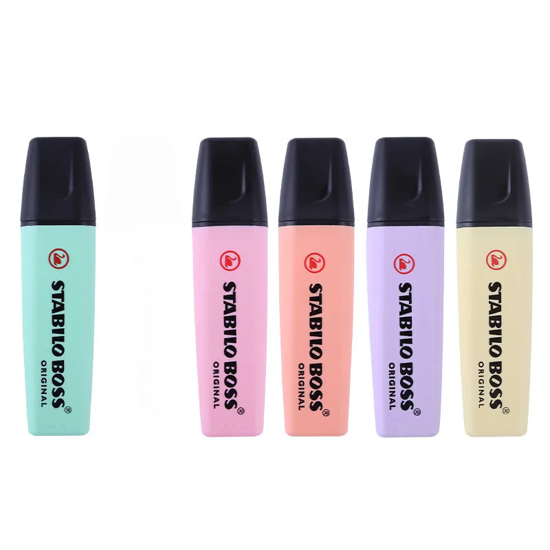 Kawaii Cartoon Marcadores Mini Color Oblique Highlighter Mar