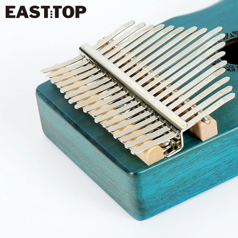 EASTTOP EK17-B 17 Keys Kalimba Thumb Piano Mahogany Body Musical Instrument best quality and price |