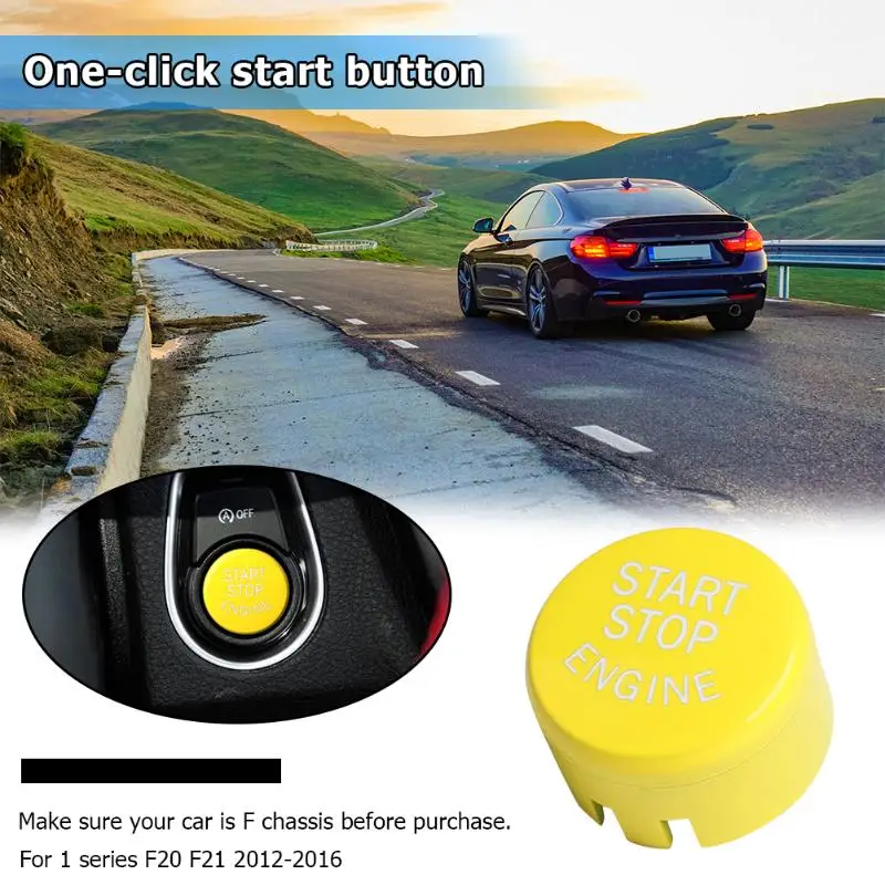 Авто старт/Стоп двигателя кнопочный переключатель кнопки Накладка для BMW F20 F21 F22