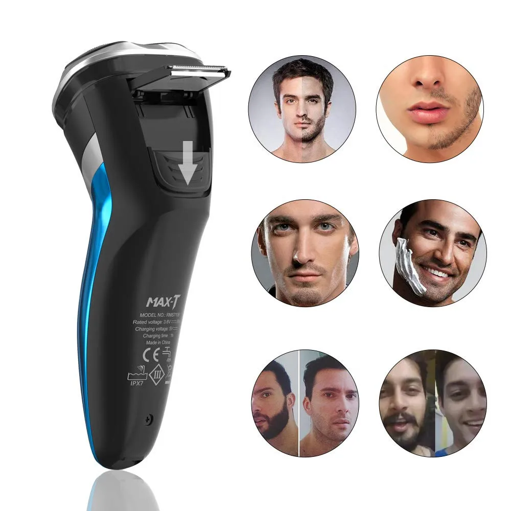 

Electric Shaver 3D Razor Men's Usb Charging Razor Car Body Wash Three Knife Head Floating Portable Multi-function Beard Knife