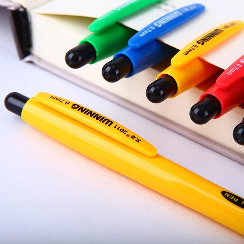 5 Pcs/lot Cute Ballpoint Pens 0.7MM Blue Refill Ballpen For Office School Writing Supplies Stationery Ball Pen images - 6