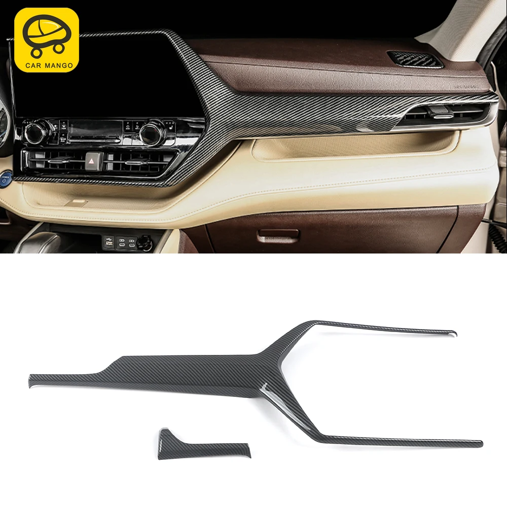 

CarMango для Toyota Highlander XU70 2020-2022 автомобильные аксессуары Панель навигации рамка Крышка отделка стикер внутреннее украшение