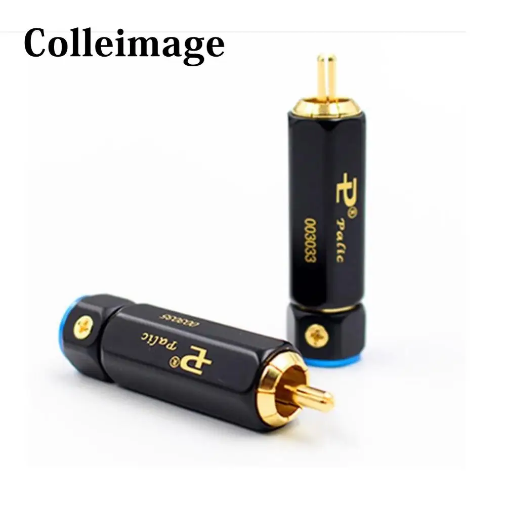 Высококачественный позолоченный штекер Palic RCA коннектор A/V Hi-Fi для диаметра