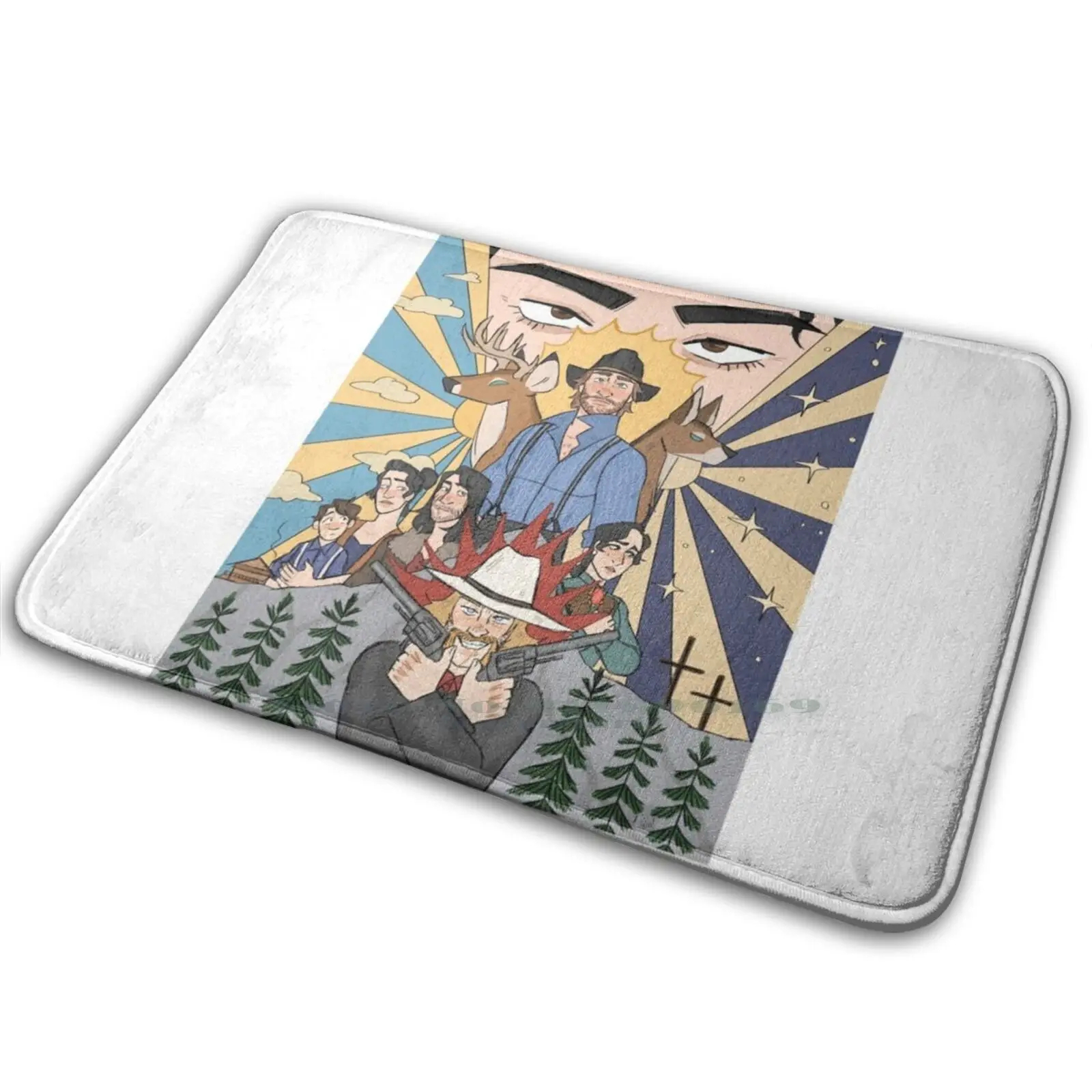 Rdr2 коврик на годовщину ковер Противоскользящий для входной двери в спальню выкуп