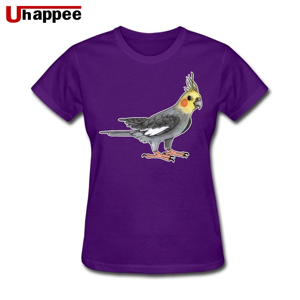 Cockatiel Футболка женская художница на заказ короткий рукав Boyfriend's XL парные
