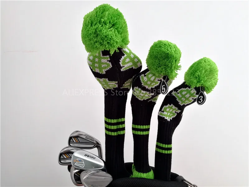 Новинка головной убор с помпоном для наличных денег гольф-Вудса вязаные головные