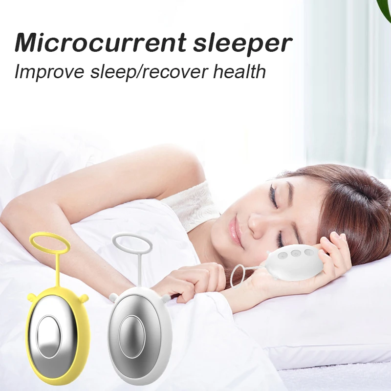 

Newly Microcurrent Sleep Helper Sleep Aid Hand Holding Fast Sleep Instrument Head Relaxation Massage USB Charging