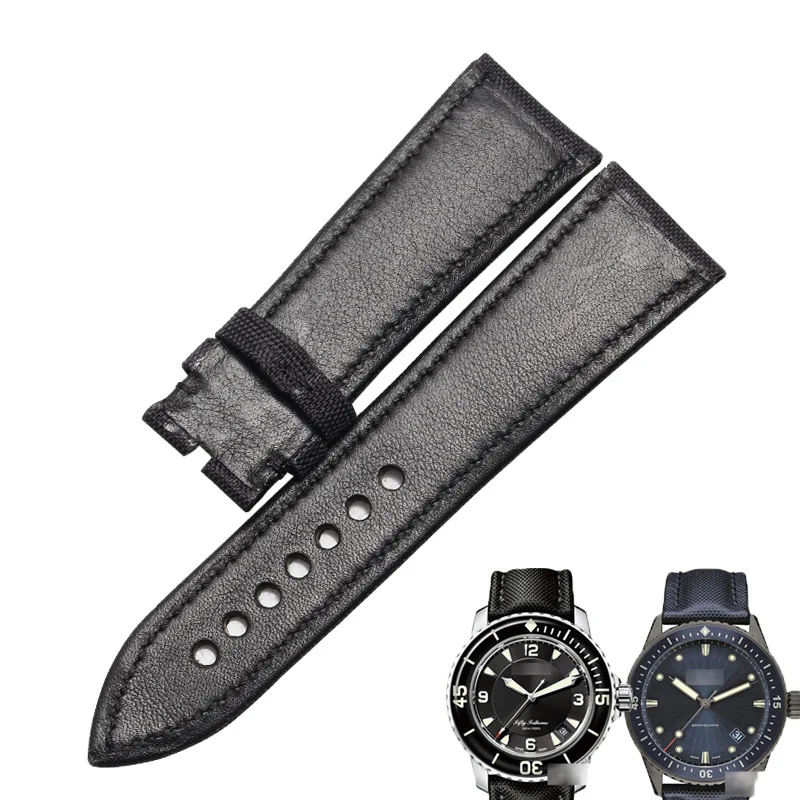Ремешок WENTULA для наручных часов Blancpain 50 FATHOMS 5015 5000 тканевый мужской браслет