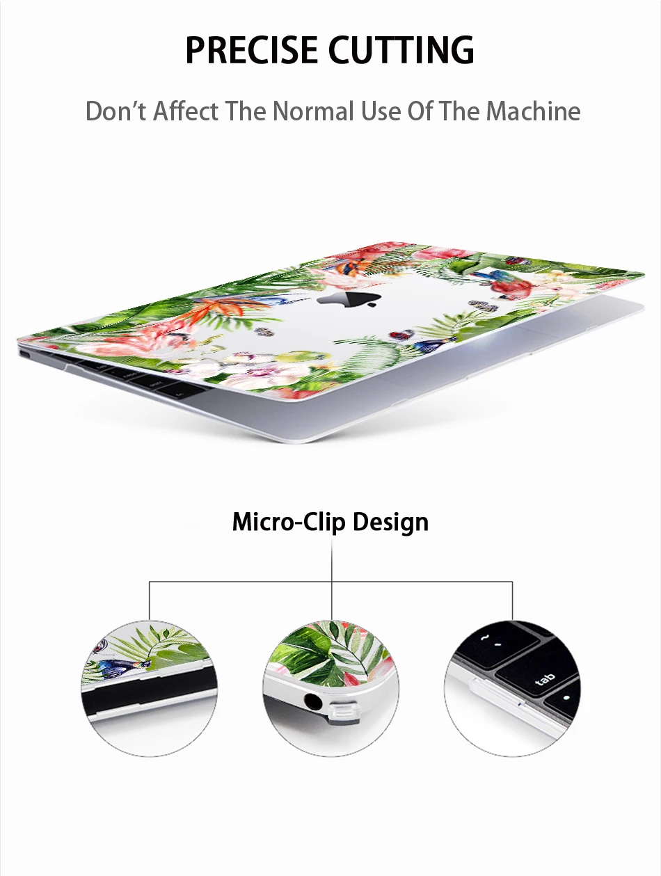 MTT чехол для ноутбука с цветочным узором и кристаллами для Macbook Air 11 13 Pro retina 13 15 дюймов с сенсорной панелью, Жесткий Чехол для ноутбука