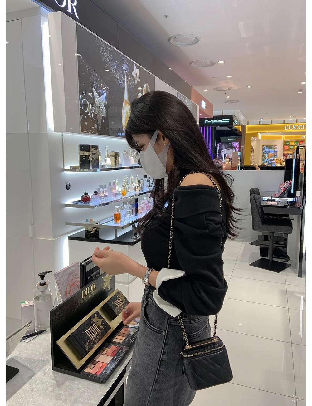 

2021 Spring New Korean Fashion Women's Blouse and Shirt Long Sleeve Top Elegant Blouse Patchwork V Neck Plus Size Women Clothing