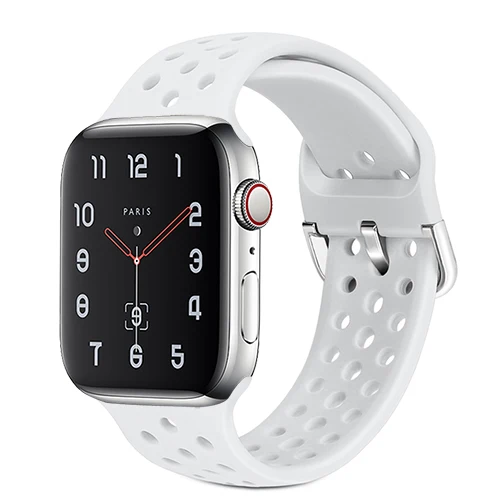 Силиконовый ремешок для apple watch 4 band 44 мм 40 мм iWatch band 42 мм 38 мм спортивный браслет correa apple watch 4 3 2 1 Аксессуары