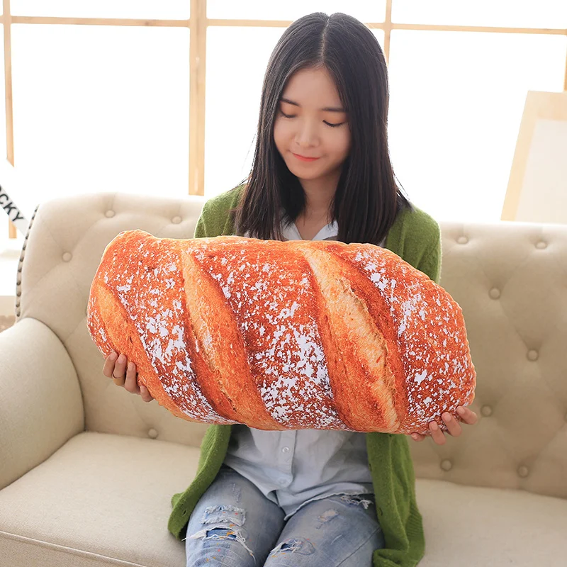 

1Pcs Bread Plush Food Pillow Toy Kids Baby Boy Soft Big Cute Real Life Food Shaped Girl Present Birthday Gift Food Plush Pillow