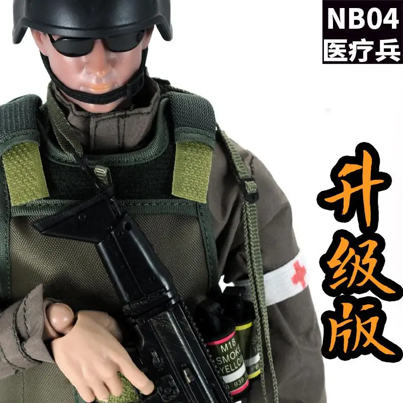 PATTIZ 1/6 спецназ фигурка солдата(12/шт) модель игрушки военный армейский боевой игровой день рождения - Цвет: 12 piece