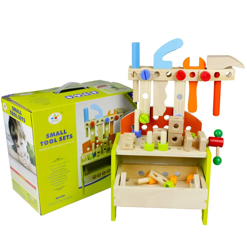 

Multifunctional Wooden Tool Table Repair Tool Children Nut Assembly Toy DIY Puzzle Simulation Play House Toy Boy Girl Gift Set