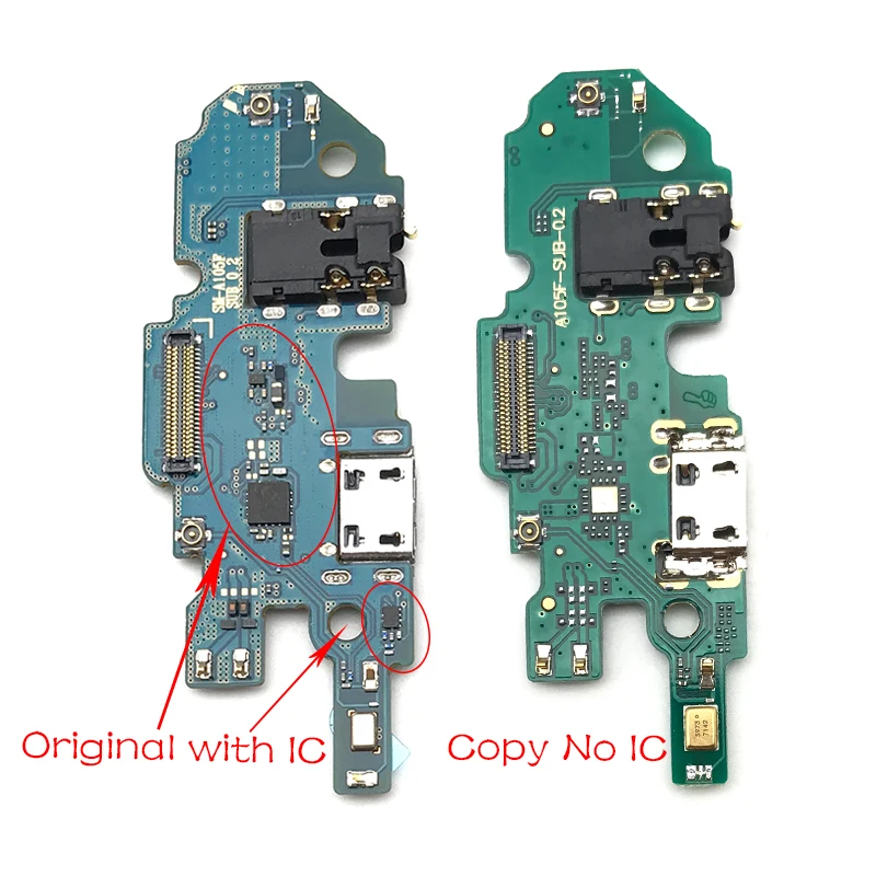 Для samsung Galaxy A105F A10 A105 USB Зарядное устройство док-коннектор, зарядный порт микрофон гибкий кабель, сменные детали
