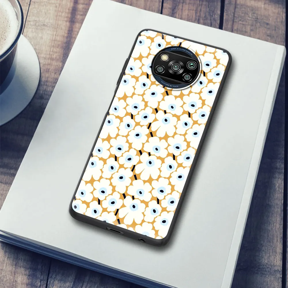 

Phone Case For Xiaomi Redmi Note 9S K40 8 9 8T 9T 7 9C 9A 7A 6A 8A K30 Pro Soft Funda Mobile Cover Hot Cute Flower
