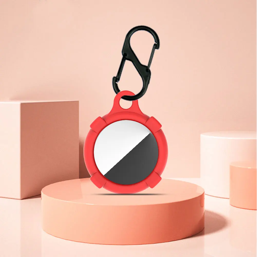 

4pcs/pack Keychains Bluetooth Tracker Cover Portable Skin Shockproof Fashion Decorative Soft Silicone Protective Case For Airtag